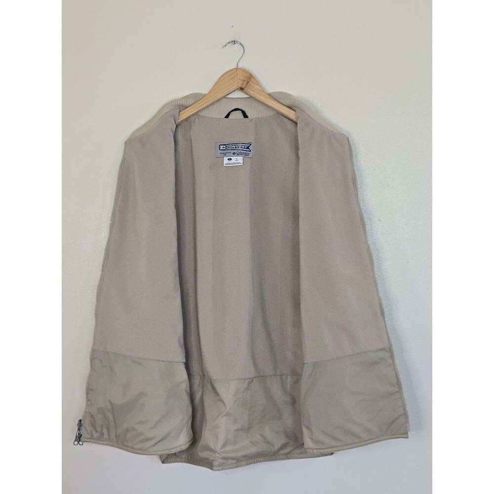 Vintage Convert By Columbia Quilted Vest Mens Large Beige Y2K Gorpcore Techwear - Picture 8 of 11